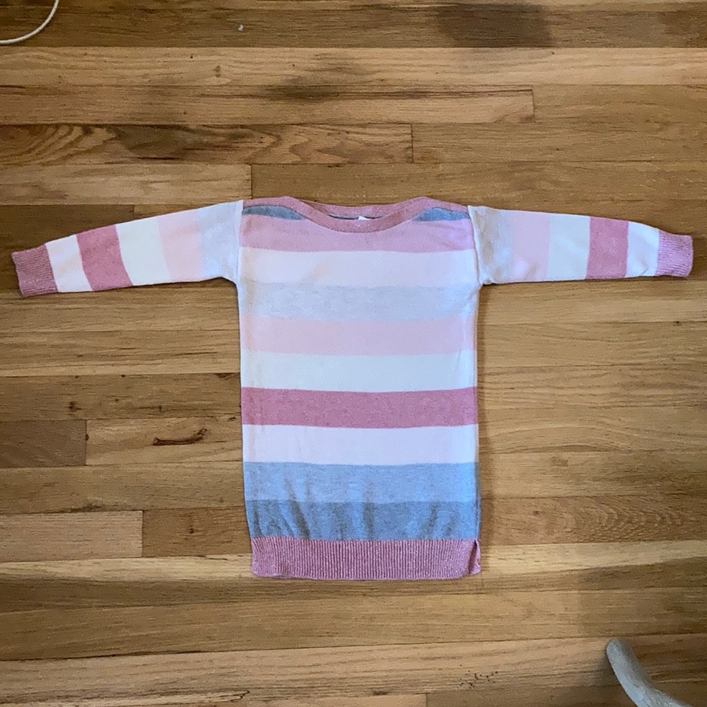 Gorgeous Gap 3T striped boat neck sweater dress with sparkly details SOLD